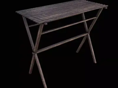 Drying Rack Low-poly 3D model