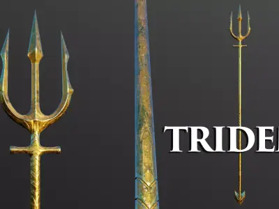 Aquaman Triden 3D model