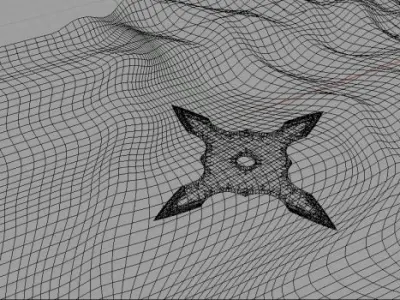 4 Point Shuriken 3D model