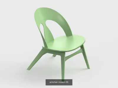 Armchair Modern Collection 6x 