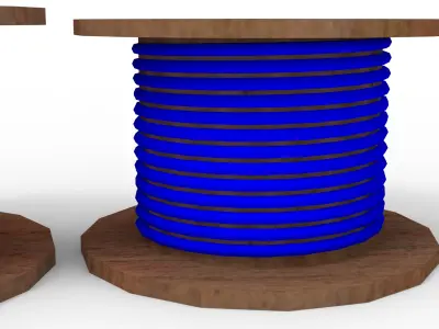 Wires Low-poly 3D model