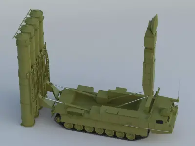 S 300VM Missile Free low-poly 3D model