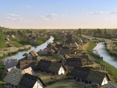 Medieval tribes 3D model