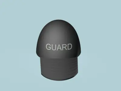 GUARD peaked cap Low-poly 3D model