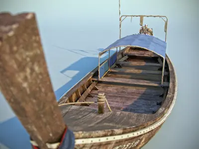 Thailand Long Tail Boat 3D model