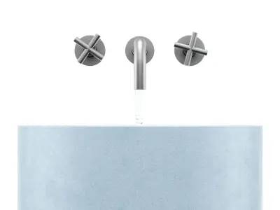 Kale gray round sink 3D model