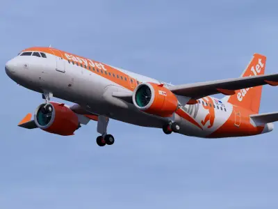 EasyJet A320 Berlin 3D model
