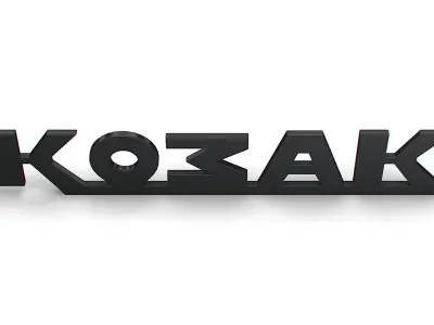 Kozak logo 3D model