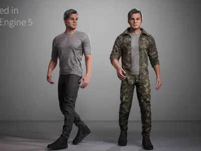 Survival 02 Low-poly 3D model