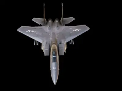 McDonnell Douglas F-15 Eagle Low-poly 3D model