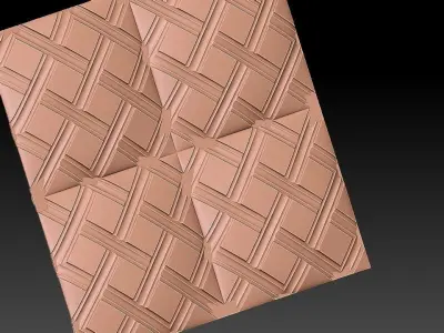 3D WALLPANEL 600MM x 600MM Free 3D model