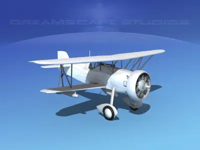 Curtiss F-11-C2 Goshawk 3D model