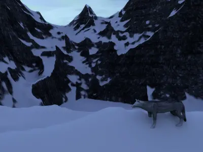 Gray Wolf Free 3D model