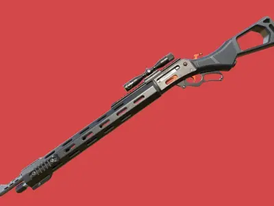 ShotGun-MK2 Low-poly 3D model