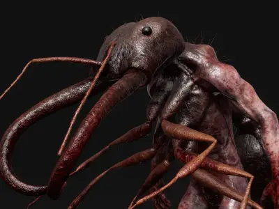 Mutant Ant - Horror Insects Collection Low-poly 3D model