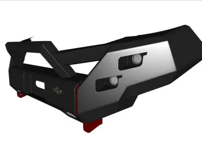 Bumper Front Ecotechne For Toyota Tacoma 3D model