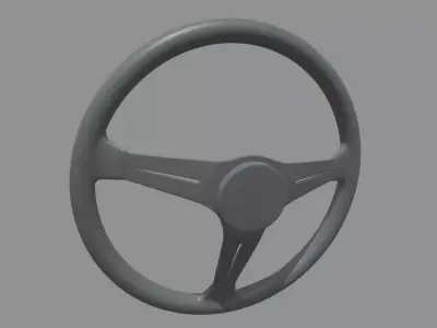 Steering Wheel Car 011 Low-poly 3D model