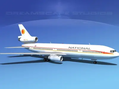 Douglas DC-10 National 3D model