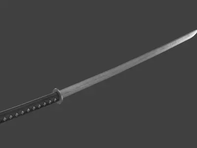 Katana Sword Japanese  Low-poly 3D model
