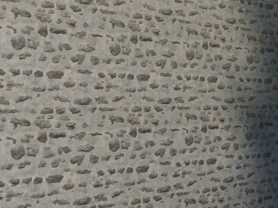 Medieval Pietra Rasa Wall PBR-Texture Texture