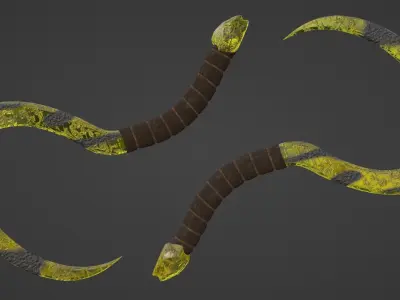 Cronus Sickle - Yellow 3D model