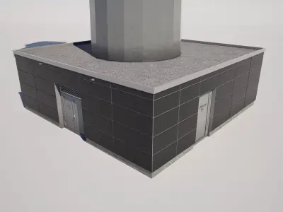 Airport Control Tower 3D model