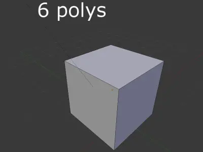 low poly metal crate Low-poly 3D model