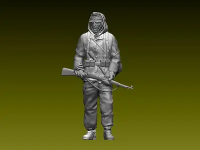 German soldier 3D print model