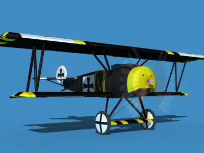 Fokker D-VI V01 3D model