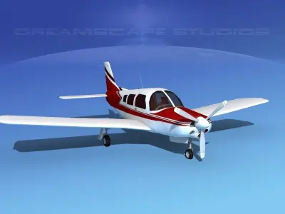 Piper Turbo Arrow 240 V09 3D model