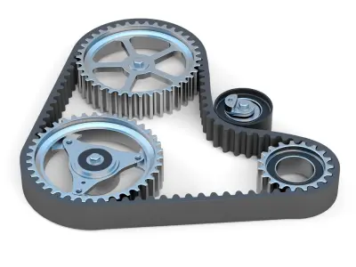 Car Timing Belt 3D model