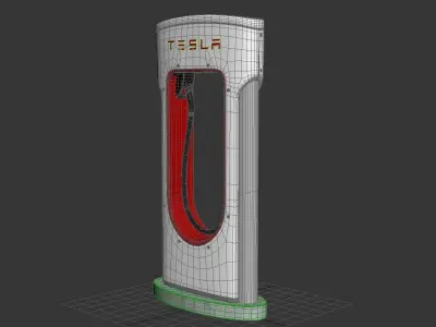 Tesla Supercharger 3D model