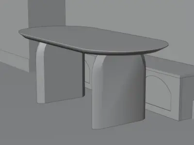 Dishon Dining Set by Path Design Free 3D model