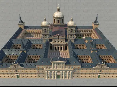 El Escorial Low-poly 3D model