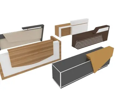 RECEPTIONS 3DS MAX 2015 5 MODEL 3D model