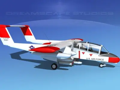 Rockwell OV-10 Bronco USAF 1 3D model