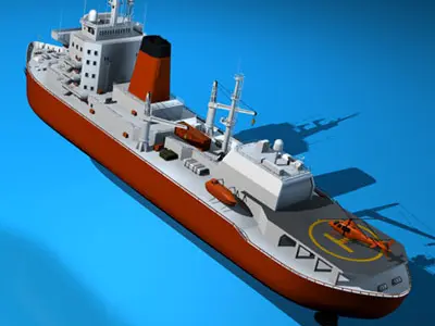 Icebreaker ship 3D model