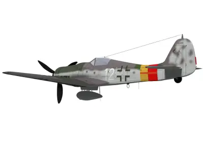 Focke Wulf Fw190 D9 3D model
