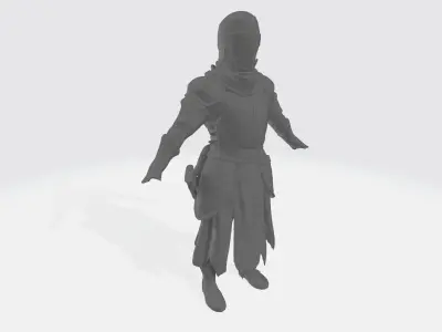 Knight ninja warrior 3D model