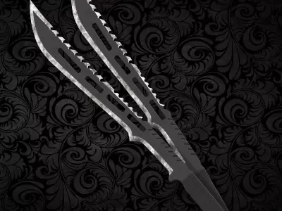 NINJA WEAPONS VOL2 Low-poly 3D model