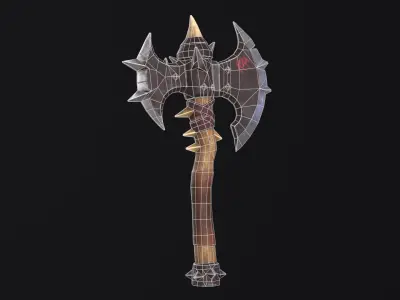 Skullsplitter Low-poly 3D model