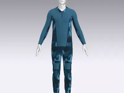 Soldier Uniform Low-poly 3D model