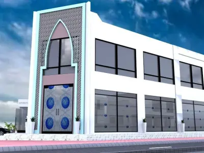 Commercial Complex Design A77 3D model