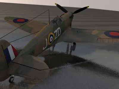 Supermarine Spitfire Mk-1 - revised 3D model