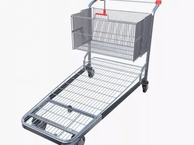 Shopping cart v2 3D model