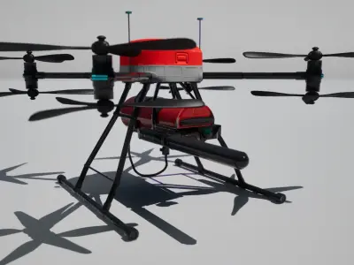 Fire Fighting Drone 3D model