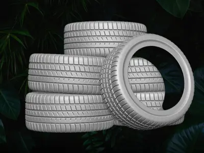 Diorama tires Collection 3D printable files for Action Figures 3D print model