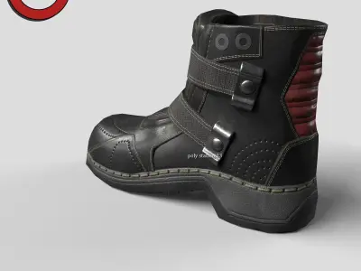 sci fi shoes v2 game ready Low-poly 3D model