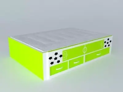 krister bed 2 Free 3D model