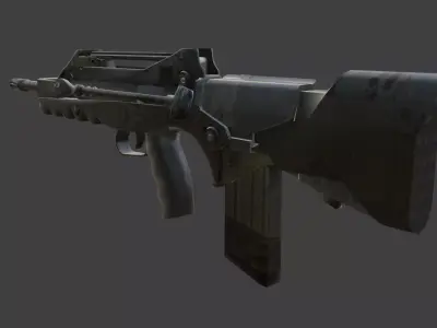 weapon famas Low-poly 3D model